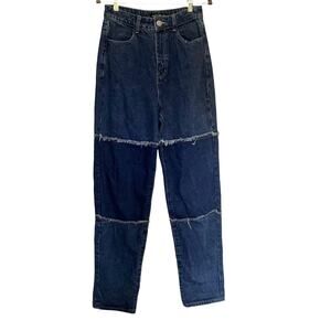 Nasty Girl Patchwork Womens Jeans Sz 6 Y2K Grunge Street Festival High Rise Edgy